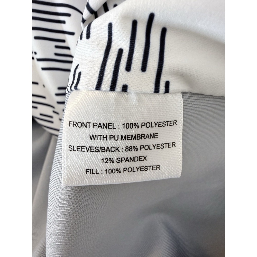 Peter Millar Weld Elite Hybrid 1/2 Zip White Gale Gray Pullover Jacket Large - Picture 11 of 12